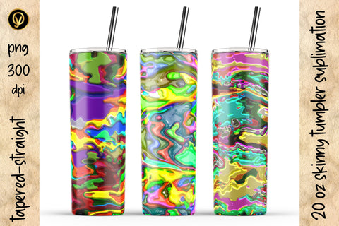 20 Oz Skinny Tumbler Abstract Sublimation Design Pack Sublimation oyonnidesign 