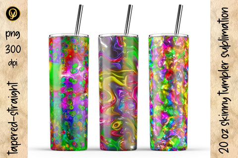 20 Oz Skinny Tumbler Abstract Sublimation Design Pack Sublimation oyonnidesign 