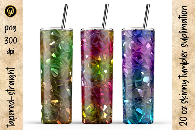 20 Oz Skinny Tumbler Abstract Sublimation Sublimation oyonnidesign 