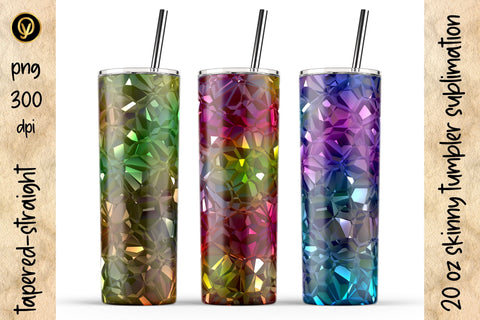 20 Oz Skinny Tumbler Abstract Sublimation Sublimation oyonnidesign 