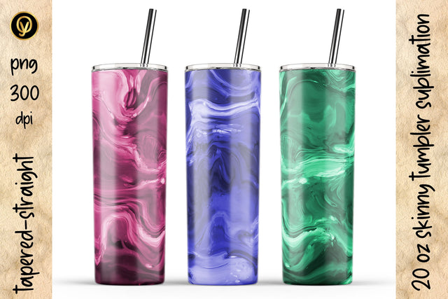 20 Oz Skinny Tumbler Abstract Watercolor Sublimation Design Pack Sublimation oyonnidesign 