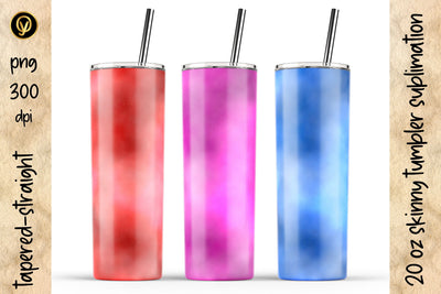 20 Oz Skinny Tumbler Abstract Watercolor Sublimation Sublimation oyonnidesign 