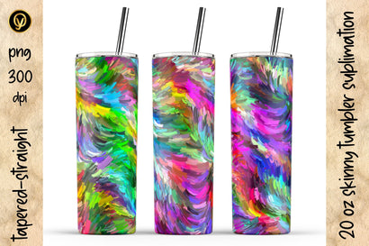 20 Oz Skinny Tumbler Abstract Watercolor Sublimation Sublimation oyonnidesign 