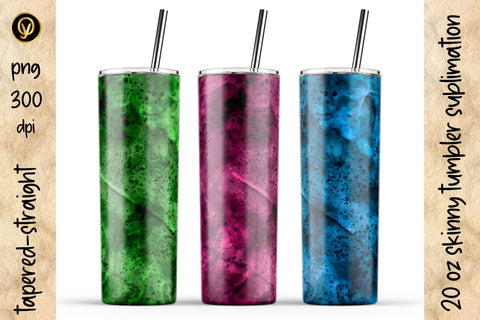 20 Oz Skinny Tumbler Abstract Watercolor Sublimation Sublimation oyonnidesign 