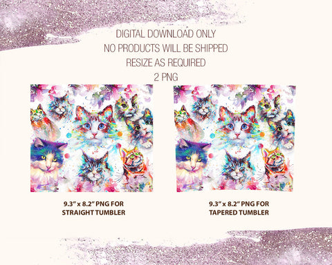 20 oz Skinny Tumbler Cute Kitty Cat Peeking Rose Sublimation Design Wraps, tumbler PNG Sublimation CaldwellArt 