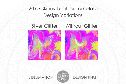 20 oz skinny tumbler design, multicolor marble SVG Artisan Craft SVG 