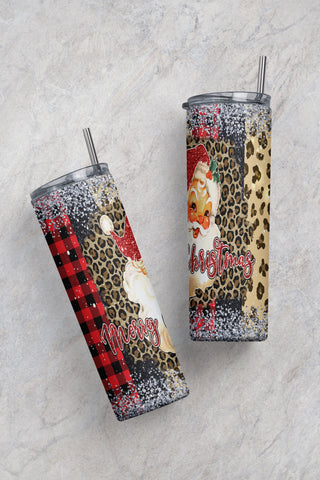 20 oz Skinny Tumbler Design Sublimation Gnome Snowy Merry Christmas Design Red Truck North Pole Holiday Digital PNG Instant Download Sublimation CaldwellArt 