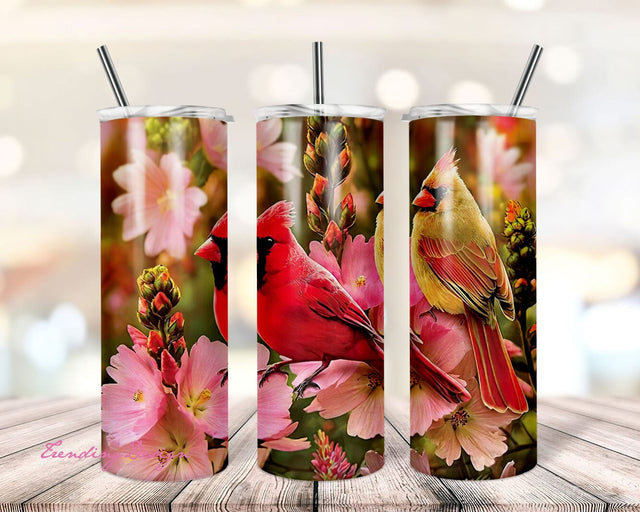 20 Oz skinny tumbler png red cardinal wrap tapered straight template digital download sublimation graphics instant download sublimation Sublimation TrendingDesign 