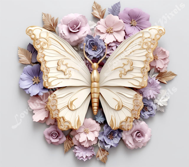 20 oz Skinny Tumbler Sublimation, 3D butterfly - PNG Sublimation LovelyDigitalPixels 