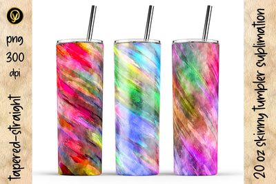20 Oz Skinny Tumbler Waterecolor Sublimation Design Pack Sublimation oyonnidesign 