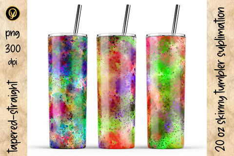 20 Oz Skinny Tumbler Waterecolor Sublimation Design Pack Sublimation oyonnidesign 