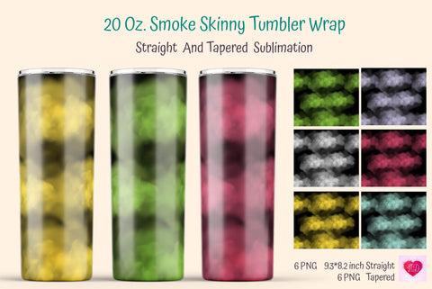 20 Oz Smoke Skinny Tumbler Wrap. Tumbler Smoke Sublimation. 20 Oz Tapered And Straight Skinny Tumbler Ideas Sublimation Kseniia designer 