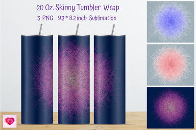20 Oz Straight Skinny Tumbler Sublimation Sublimation Kseniia designer 