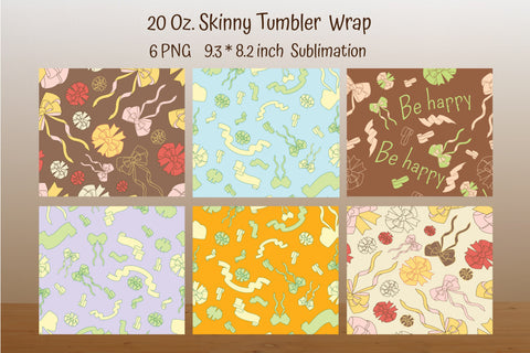 20 Oz Straight Skinny Tumbler Sublimation Sublimation Kseniia designer 