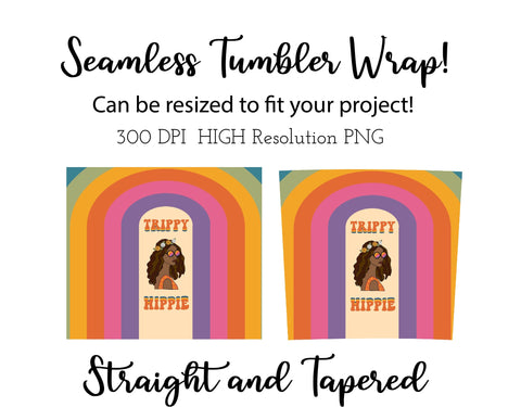 20 oz sublimation/waterslide skinny and taper tumbler wrap - African American girl Sublimation Sharia Morton Designs 