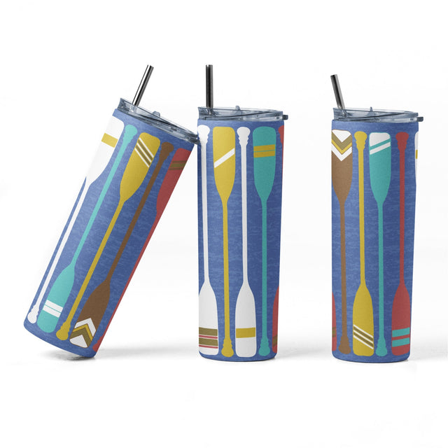 20 oz sublimation/waterslide skinny and taper tumbler wrap-Boat Paddle Sublimation Sharia Morton Designs 
