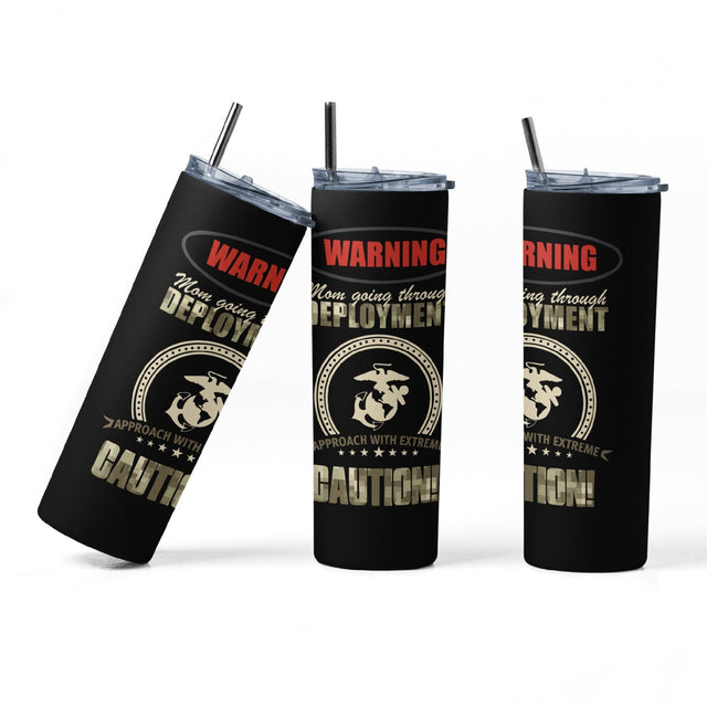 20 oz sublimation/waterslide skinny and taper tumbler wrap-deployment mom Sublimation Sharia Morton Designs 