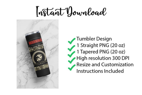 20 oz sublimation/waterslide skinny and taper tumbler wrap-deployment mom Sublimation Sharia Morton Designs 