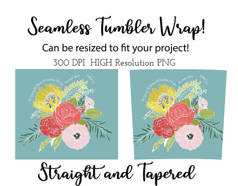 20 oz sublimation/waterslide skinny and taper tumbler wrap-Joshua 1-9 Sublimation Sharia Morton Designs 