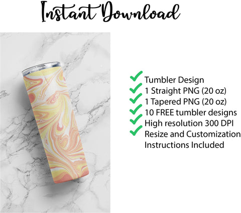 20 oz sublimation/waterslide skinny and taper tumbler wrap - marble Sublimation Sharia Morton Designs 