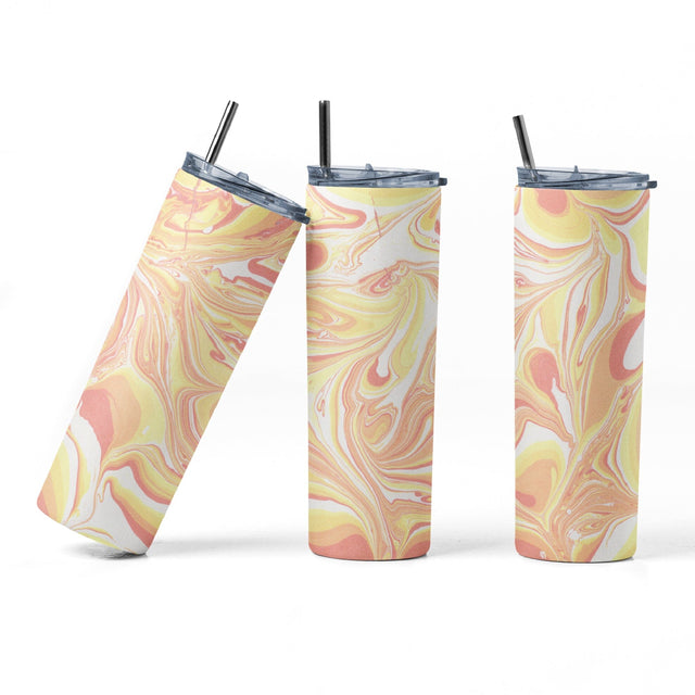 20 oz sublimation/waterslide skinny and taper tumbler wrap - marble Sublimation Sharia Morton Designs 