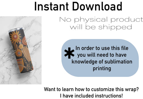 20 oz sublimation/waterslide skinny and taper tumbler wrap-Native vibrations Sublimation Sharia Morton Designs 