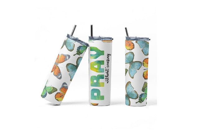 20 oz sublimation/waterslide skinny and taper tumbler wrap - scripture verse Sublimation Sharia Morton Designs 