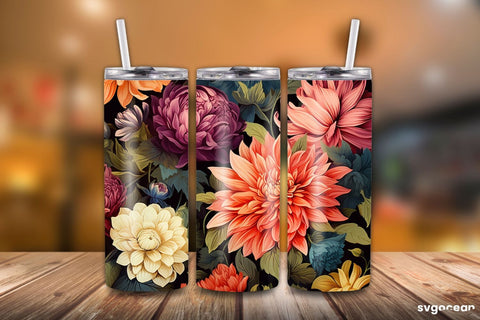 20 oz Tumbler Canva Mockup | Drag & Drop Mock Up Photo SvgOcean 