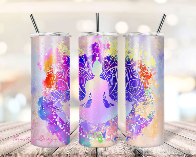 20 oz Tumbler PNG Design, Yoga Skinny Tumbler Designs Sublimation Download PNG, Digital download Sublimation TrendingDesign 