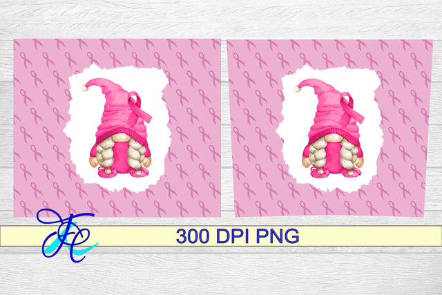 20 oz Tumbler Seamless Sublimation Wrap - Cancer Gnome Sublimation Family Creations 