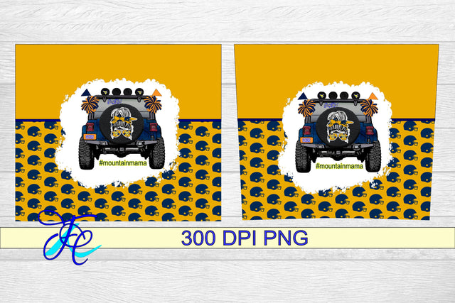 20 oz Tumbler Seamless Sublimation Wrap - Mountainmama Jeep Sublimation Family Creations 