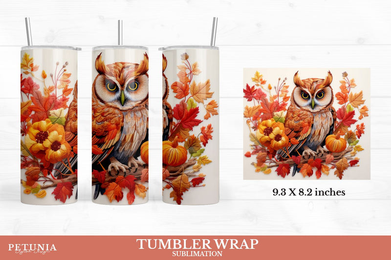 20 Oz Tumbler Wrap | 3D Sublimation Tumbler Wrap Sublimation Petunia Digital Design 