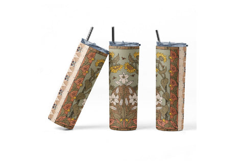 20 oz tumbler wrap sublimation skinny and taper - art nouveau Sublimation Sharia Morton Designs 