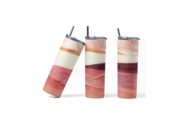 20 oz tumbler wrap sublimation/waterslide skinny and taper - sunset desert Sublimation Sharia Morton Designs 