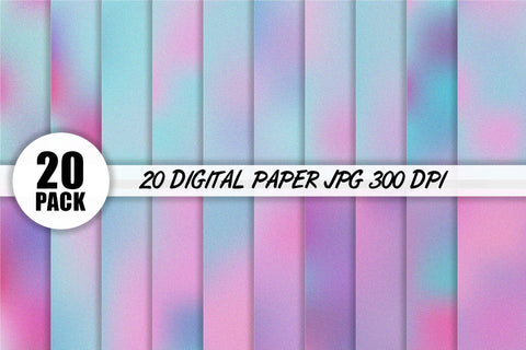 20 Pack Textures Digital Paper glitter gradient unicorn color background Digital Pattern artnoy 
