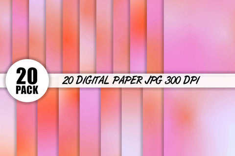 20 Pack Textures Digital Paper gradient pink color background Digital Pattern artnoy 