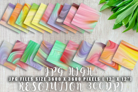 20 set Digital paper wave colorful Digital Pattern artnoy 