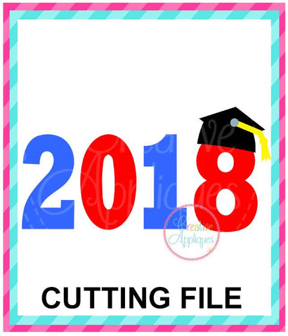 2018 Graduation Cut File Creative Appliques 