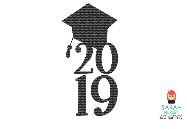 2019 Graduate Cap SVG Sarah Hurley 