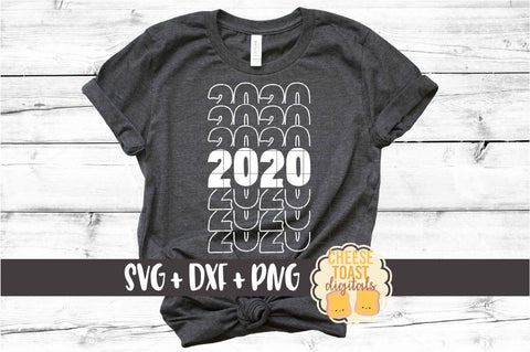 2020 Bundle - New Year SVG PNG DXF Cut Files SVG Cheese Toast Digitals 
