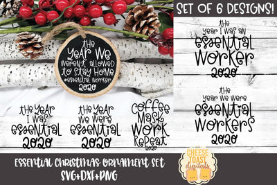 2020 Christmas Ornament SVG | Essential Worker Bundle SVG Cheese Toast Digitals 