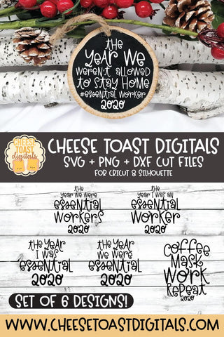 2020 Christmas Ornament SVG | Essential Worker Bundle SVG Cheese Toast Digitals 