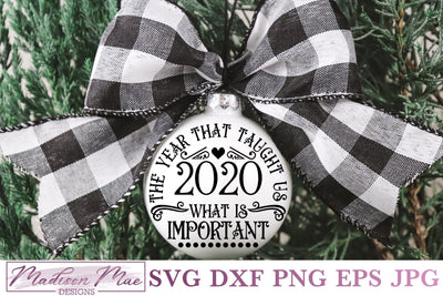 2020 Christmas Ornament Svg SVG Madison Mae Designs 