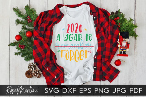 2020 Christmas Ornaments 2020 A Year To Forget SVG file for cutting machines Cricut Silhouette SVG PNG Christmas Commemorative SVG RoseMartiniDesigns 
