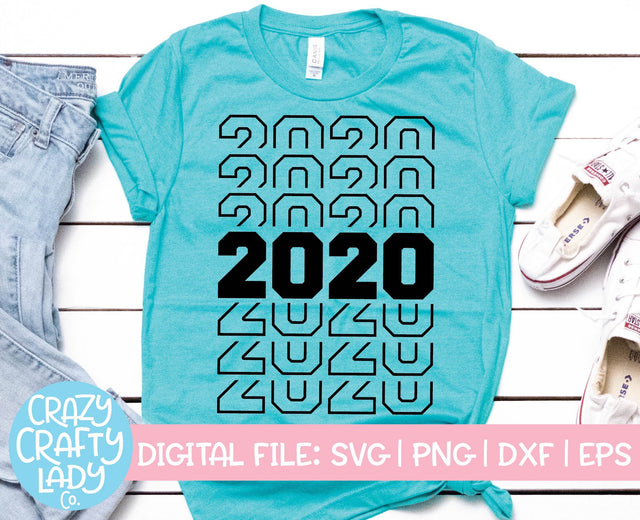 2020 | New Year's SVG Cut File SVG Crazy Crafty Lady Co. 