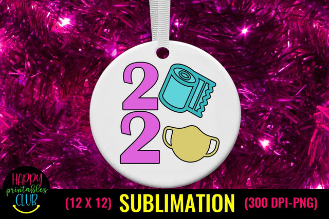 2020 Toilet Paper- Face Mask Christmas Sublimation Pandemic Design Sublimation Happy Printables Club 