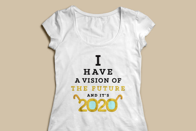 2020 Vision New Year Applique Embroidery Embroidery/Applique Designed by Geeks 