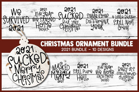 2021 Christmas Ornament Bundle | Christmas SVG for Rounds SVG Cheese Toast Digitals 