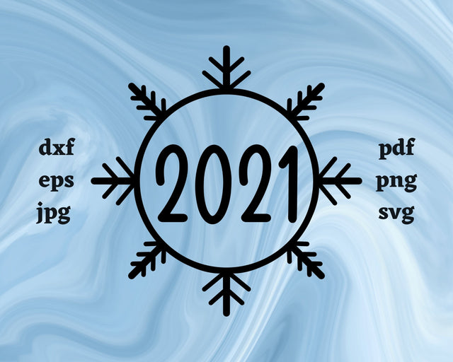 2021 Snowflake SVG Cut File SVG Northern Light SVG 
