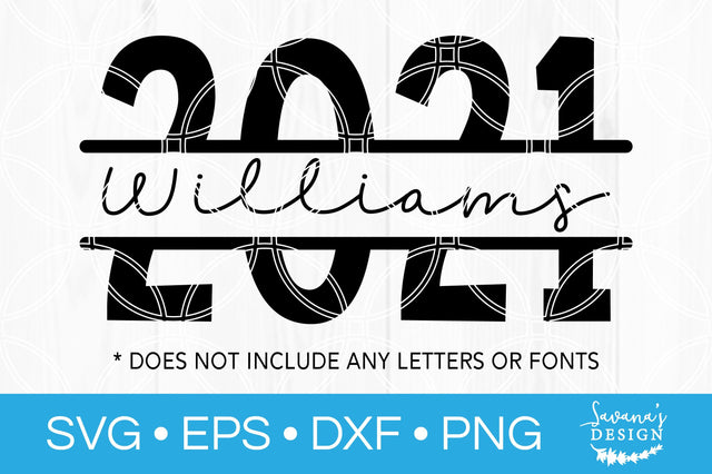 2021 Split Monogram SVG SVG SavanasDesign 